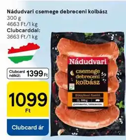Tesco Nádudvari csemege debreceni kolbász ajánlat