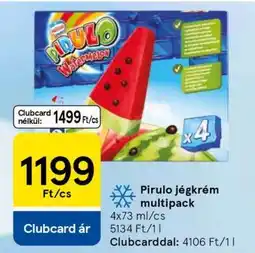 Tesco Pirulo jégkrém multipack ajánlat