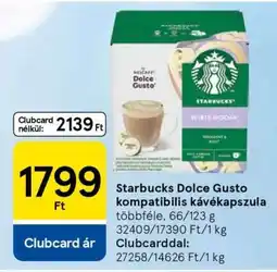 Tesco Starbucks Dolce Gusto Kompatibilis Kávékapszula ajánlat