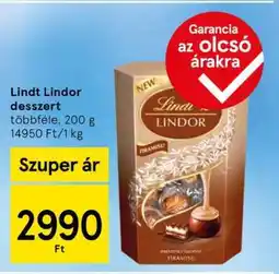 Tesco Lindt Lindor desszert ajánlat