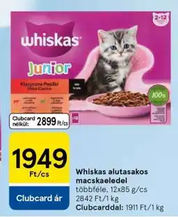 Tesco Whiskas alutasakos macskaeledel ajánlat
