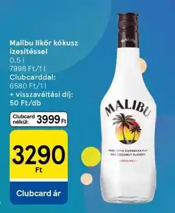 Tesco Malibu likőr kókusz-ízesítéssel ajánlat