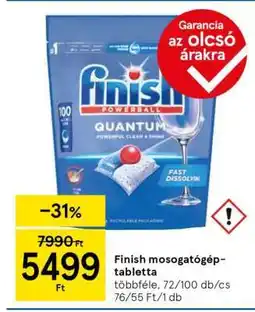 Tesco FINISH Mosogatógép-tabletta ajánlat