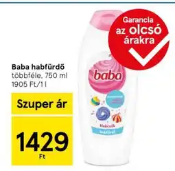 Tesco Baba habfürdő ajánlat