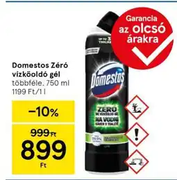 Tesco Domestos Zéró vízkőoldó gél ajánlat
