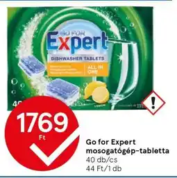 Tesco Go for Expert mosogatógép-tabletta ajánlat