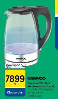 Tesco Daewoo DEK-1413 elektromos vízforraló ajánlat