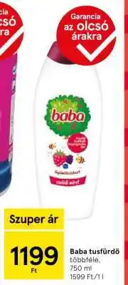 Tesco BABA Tusfürdő ajánlat