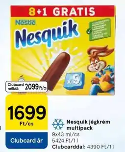 Tesco Nesquik jégkrém multipack ajánlat