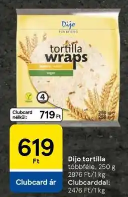 Tesco Dijo tortilla ajánlat