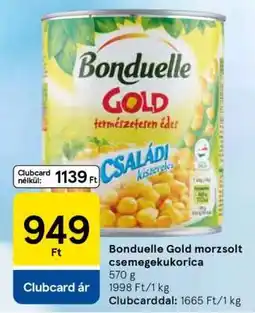 Tesco Bonduelle Gold morzsolt csemegekukorica ajánlat