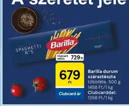 Tesco Barilla durum száraztészta ajánlat