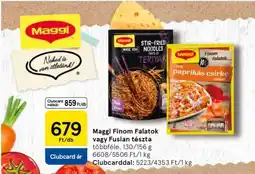 Tesco Maggi Finom Falatok vagy Fusian tészta ajánlat