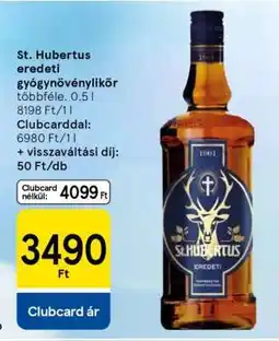 Tesco St. Hubertus eredeti gyógynövénylikőr ajánlat