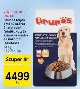 Tesco Brunos teljes értékű száraz állateledel ajánlat