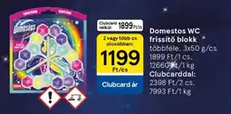 Tesco Domestos WC-frissítő blokk ajánlat