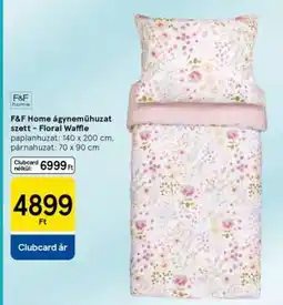 Tesco F&F Home ágyneműhuzat szett – Floral Waffle ajánlat
