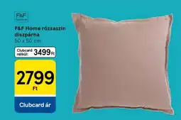 Tesco F&F Home rózsaszín díszpárna ajánlat