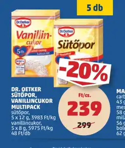 PENNY Dr. Oetker Sütőpor, Vanillincukor Multipack ajánlat