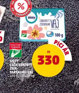PENNY Sissy Csökkentett Zsírtartalmú Vaj ajánlat