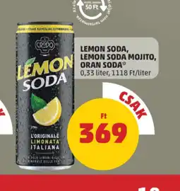 PENNY Lemon Soda, Lemon Soda Mojito, Oran Soda ajánlat