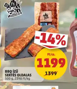 PENNY BBQ ízű sertés oldalas ajánlat