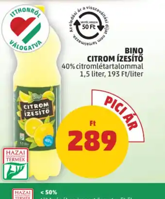 PENNY Bino Citrom Ízesítő ajánlat