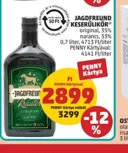 PENNY Jagdfreund Keserűlikőr ajánlat
