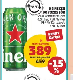 PENNY Heineken dobozos sör ajánlat
