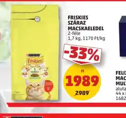 PENNY Friskies Száraz Macskaeledel ajánlat