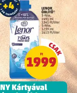 PENNY Lenor Öblítő ajánlat