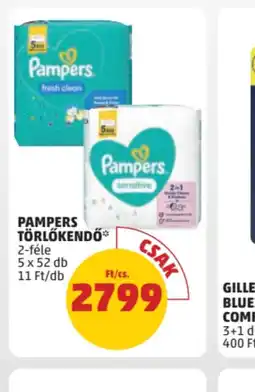 PENNY Pampers Törlőkendő ajánlat