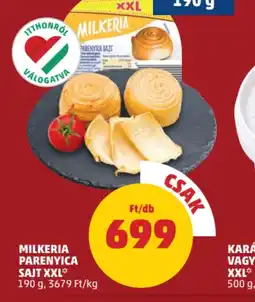PENNY Milkeria Parenica Sajt XXL ajánlat