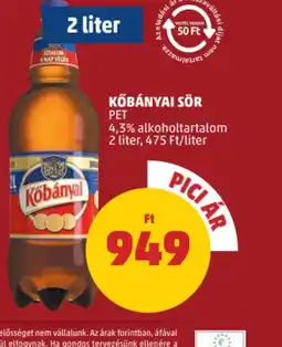 PENNY Kőbányai Sör ajánlat