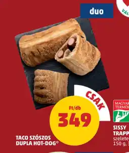 PENNY Taco szszos dupla hot-dog ajánlat