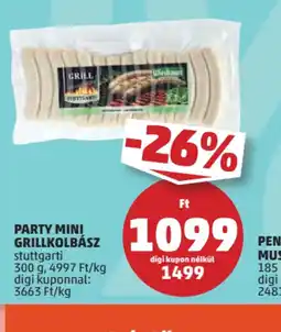 PENNY Party Mini Grillkolbász ajánlat