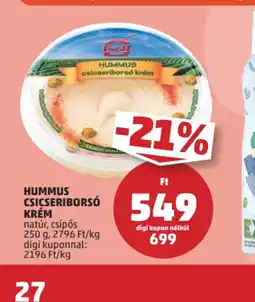 PENNY Hummus Csicseribors Krém ajánlat