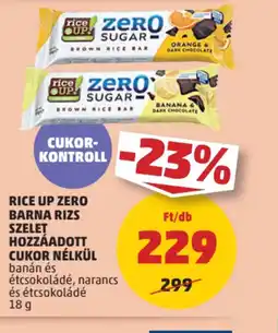 PENNY Rice Up Zero Barna Rizs Szelet ajánlat