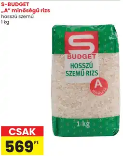 Spar S-BUDGET „A" minőségű rizs ajánlat