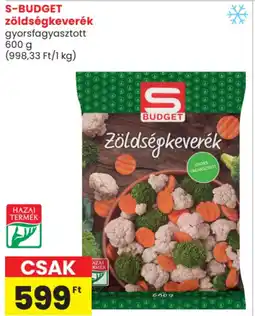 Spar S-BUDGET zöldségkeverék ajánlat