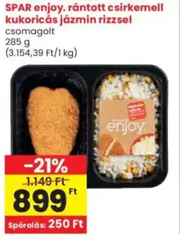 Spar SPAR enjoy. rántott csirkemell kukoricás jázmin rizzsel ajánlat