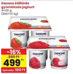 Spar Danone élőflórás gyümölcsös joghurt ajánlat