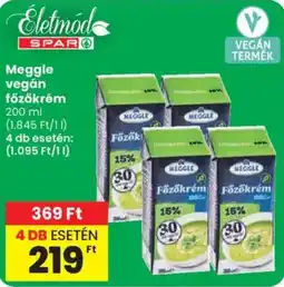 Spar Meggle vegán főzőkrém ajánlat