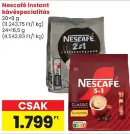 Spar Nescafé instant kávéspecialitás ajánlat
