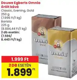 Spar Douwe Egberts Omnia őrölt kávé ajánlat