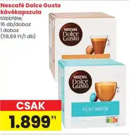 Spar Nescafé Dolce Gusto kávékapszula ajánlat