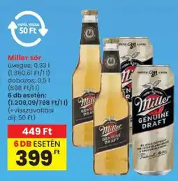 Spar Miller sör ajánlat