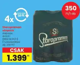 Spar Staropramen sörpack ajánlat