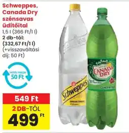Spar Schweppes, Canada Dry szénsavas Üdítőital ajánlat
