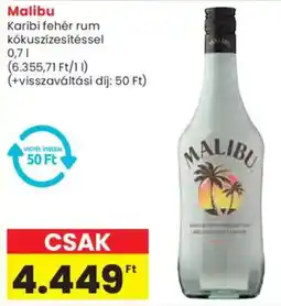 Spar Malibu Karibi fehér rum ajánlat